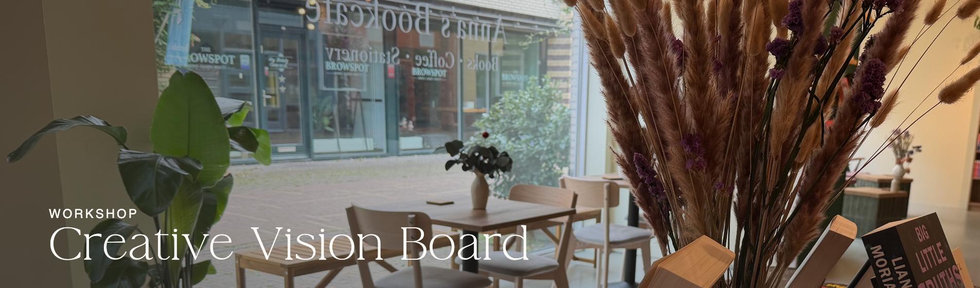 Anna’s Bookcafe in Amersfoort, locatie van de Creative Vision Board workshop van Slow Creative